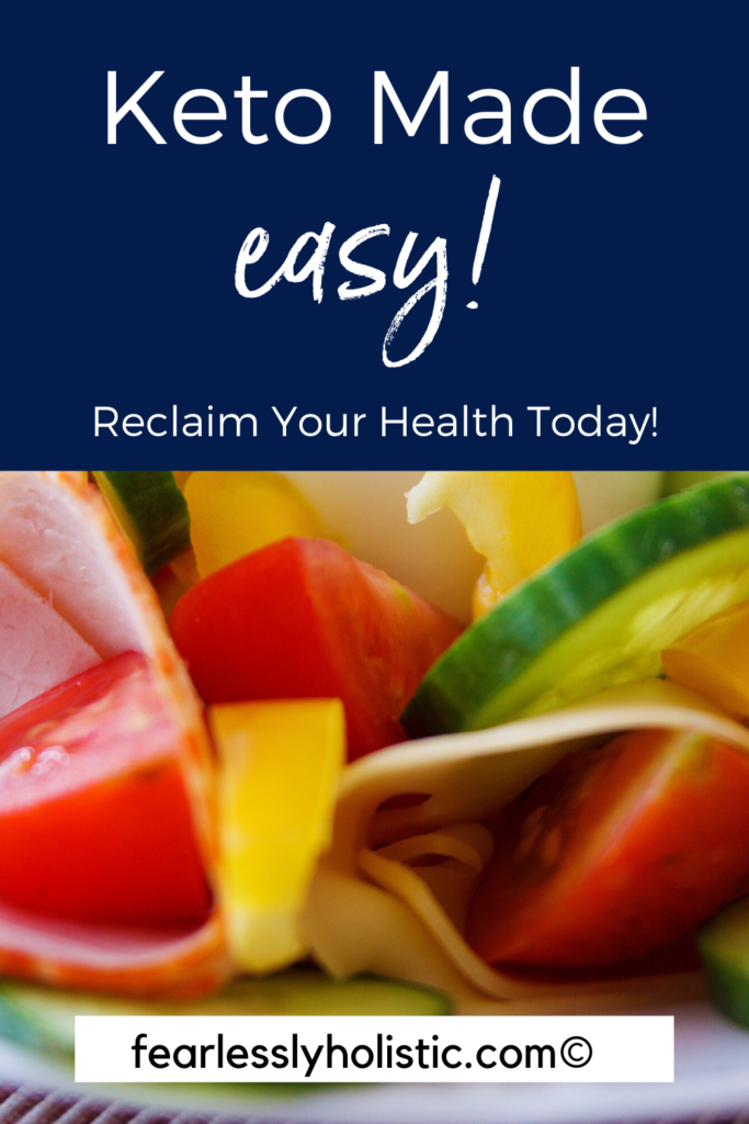 Pinterest pin that says keto made easy