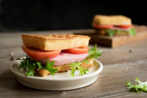 photo of a ketogenic waffle sandwich