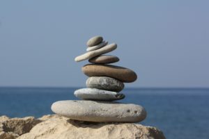 Rocks balancing