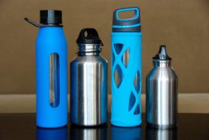 photo of water bottles