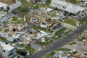 Photo of hurricane destruction