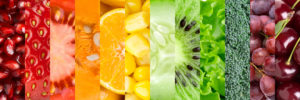 Healthy food photo collage