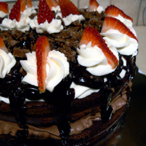 photo of a decorated cake