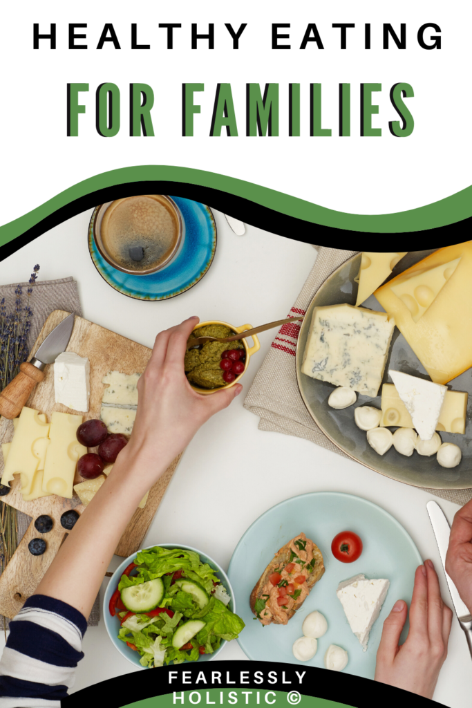 Healthy Eating for Families pin image