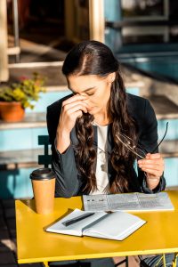 stressed woman