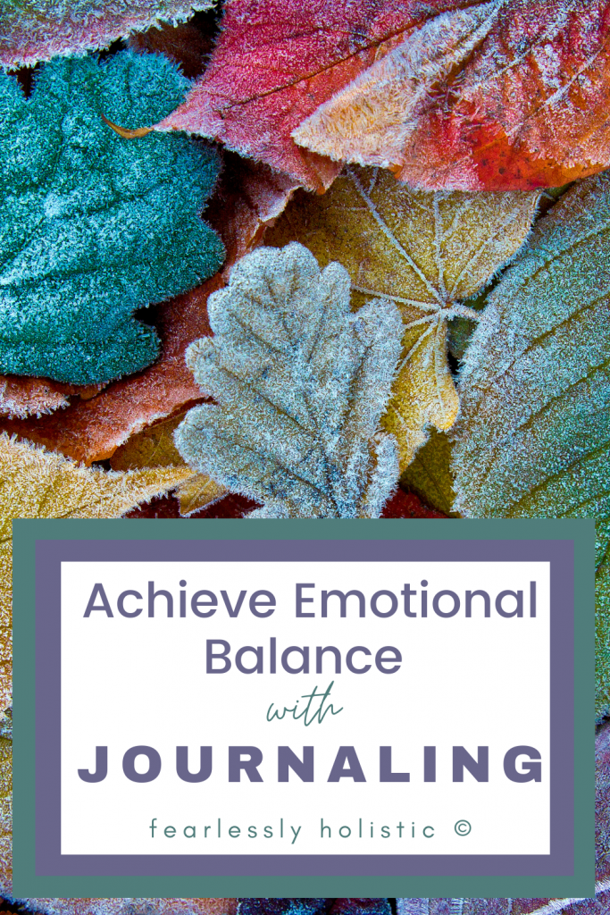 cultivate emotional balance with journaling