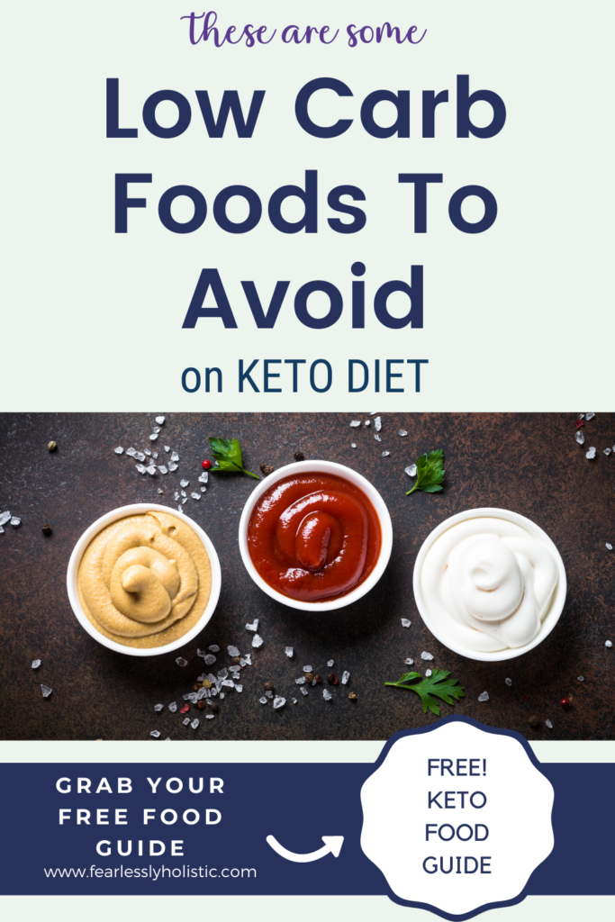 Low Carb Foods To Avoid