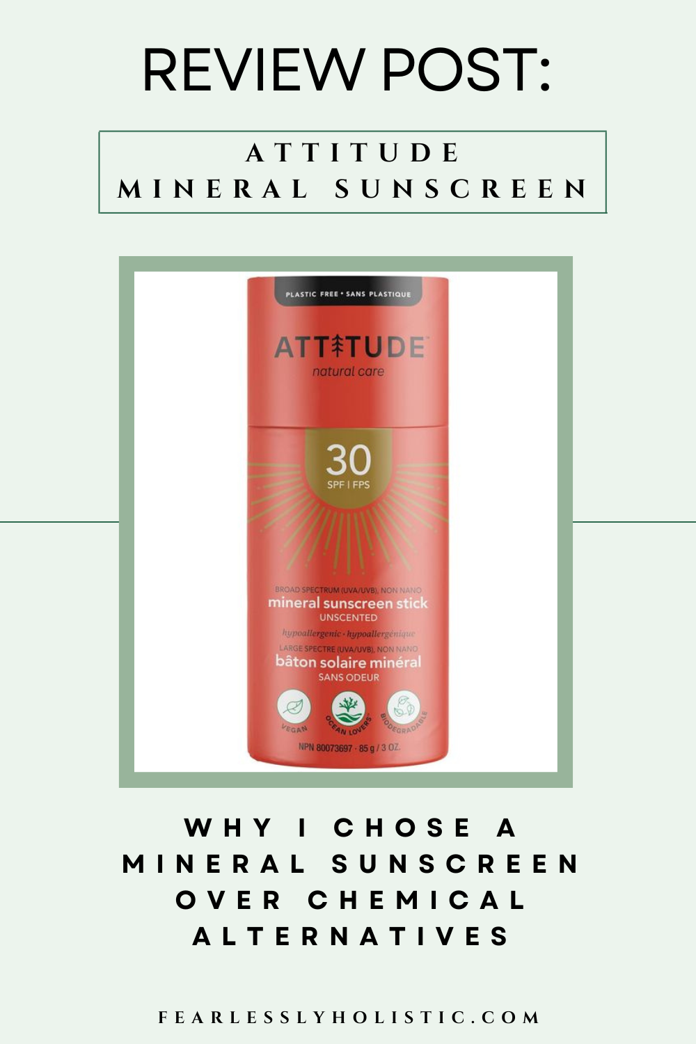 Attitude Mineral Sunscreen: Review Post